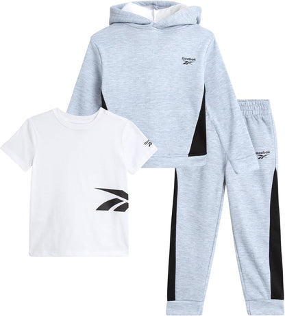 Baby Boys' Jogger Set - 3 Piece Fleece Sweatsuit Playwear Set (Size: 12M-7)