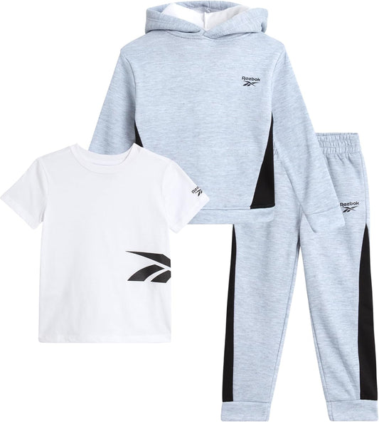 Baby Boys' Jogger Set - 3 Piece Fleece Sweatsuit Playwear Set (Size: 12M-7)